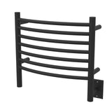 Amba Jeeves HCMB Curved Towel Warmer with 7 Bars, Matte Black Finish