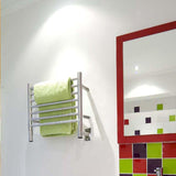 Amba HSB Towel Warmer with 7 Straight Bars, Brushed Finish