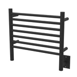 Amba HSMB Towel Warmer with 7 Straight Bars, Matte Black Finish