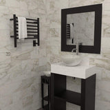 Amba HSMB Towel Warmer with 7 Straight Bars, Matte Black Finish