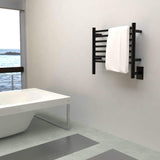 Amba HSMB Towel Warmer with 7 Straight Bars, Matte Black Finish