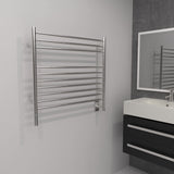 Amba Jeeves KSB Towel Warmer with 10 Straight Bars, Brushed Finish