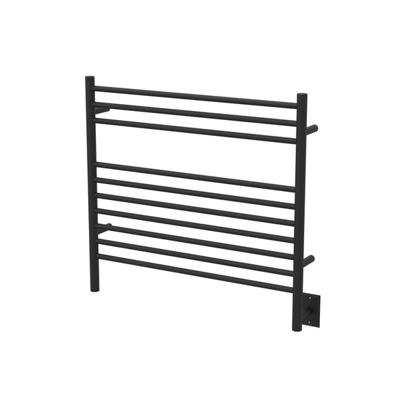 Amba Jeeves KSMB Towel Warmer with 10 Straight Bars, Matte Black Finish