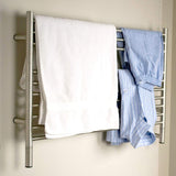 Amba Jeeves LSB Towel Warmer with 10 Straight Bars, Brushed Finish