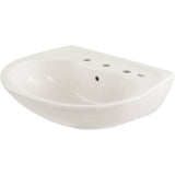 TOTO LT241.8G#01 Supreme 8" Centerset SanaGloss Lavatory Sink, Cotton White