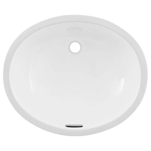 TOTO LT569#01 ADA Undercounter Bathroom Sink with Oval Bowl, White