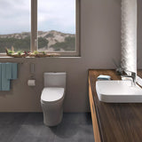 TOTO MS446124CEMGN#01 Aquia IV Dual Flush Two-Piece Toilet with Washlet+ Connection and Seat