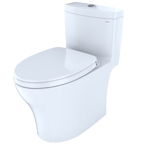 TOTO MS646234CEMFGN#01 Aquia IV Dual Flush One-Piece Toilet, Washlet+, with a Slim Seat