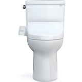 TOTO MW7763074CEFG.10#01 Drake Two-Piece 1.28 GPF Washlet+ Toilet with C2 Bidet Seat (for 10" Rough ins)