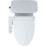 TOTO MW7763074CEFG#01 Drake Two-Piece 1.28 GPF Washlet+ Toilet with C2 Bidet Seat, Cotton White