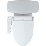 TOTO MW7863074CEG#01 Drake Washlet+ 1.28 GPF Elongated Two-Piece Toilet with Washlet Bidet Seat, Standard Height