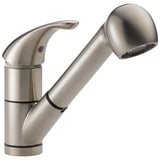 Peerless P18550LF-SS Kitchen Pull-Out Single Lever Faucet in Stainless Steel Finish