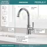 Peerless P1923LF Westchester Single Handle High Arc Kitchen Faucet in Chrome Finish