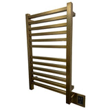 Amba Quadro Q2033BB Dual-Purpose Towel Warmer and Radiator with 12 Bars, Brushed Bronze Finish