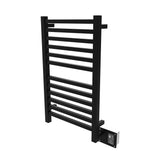 Amba Quadro Q-2033 Dual-Purpose Towel Warmer and Radiator with 12 Bars, Matte Black Finish