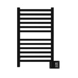 Amba Quadro Q-2033 Dual-Purpose Towel Warmer and Radiator with 12 Bars, Matte Black Finish