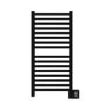 Amba Quadro Q-2042 Dual-Purpose Towel Warmer and Radiator with 16 Bars, Matte Black Finish