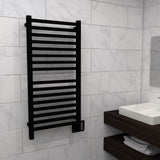 Amba Quadro Q-2042 Dual-Purpose Towel Warmer and Radiator with 16 Bars, Matte Black Finish