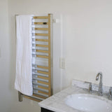 Amba Quadro Q-2042 Dual-Purpose Towel Warmer and Radiator with 16 Bars, Polished Finish