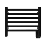 Amba Quadro Q-2016 Dual-Purpose Towel Warmer and Radiator with 6 Bars, Matte Black Finish