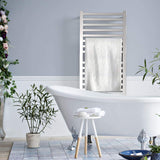 Amba Quadro Q-2042 Dual-Purpose Towel Warmer and Radiator with 16 Bars, Polished Finish