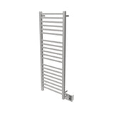 Amba Quadro Dual-Purpose Towel Warmer and Radiator with 20 Bars, Brushed Finish