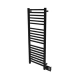 Amba Quadro Dual-Purpose Towel Warmer and Radiator with 20 Bars, Matte Black Finish