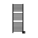 Amba Quadro Dual-Purpose Towel Warmer and Radiator with 20 Bars, Matte Black Finish