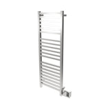 Amba Quadro Dual-Purpose Towel Warmer and Radiator with 20 Bars, Polished Finish