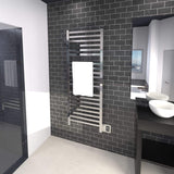 Amba Quadro Dual-Purpose Towel Warmer and Radiator with 20 Bars, Polished Finish