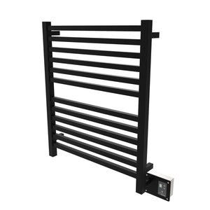 Amba Quadro Q-2833 Dual-Purpose Towel Warmer and Radiator with 12 Bars, Matte Black Finish