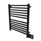 Amba Quadro Q-2833 Dual-Purpose Towel Warmer and Radiator with 12 Bars, Matte Black Finish