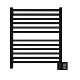 Amba Quadro Q-2833 Dual-Purpose Towel Warmer and Radiator with 12 Bars, Matte Black Finish