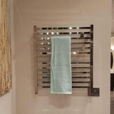 Amba Quadro Q-2833 Dual-Purpose Towel Warmer and Radiator with 12 Bars, Polished Finish