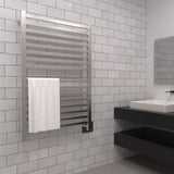 Amba Quadro Q-2842 Dual-Purpose Towel Warmer and Radiator with 16 Bars, Brushed Finish