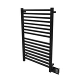 Amba Quadro Q-2842 Dual-Purpose Towel Warmer and Radiator with 16 Bars, Matte Black Finish