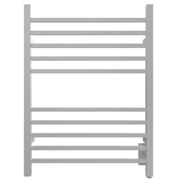 Amba RSWH-B Radiant Square Hardwired Towel Warmer with 10 Straight Bars, Brushed Finish