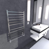 Amba RSWHL-B Radiant Large Hardwired Square Towel Warmer with 12 Square Bars, Brushed Finish