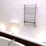 Amba RSWHL-B Radiant Large Hardwired Square Towel Warmer with 12 Square Bars, Brushed Finish