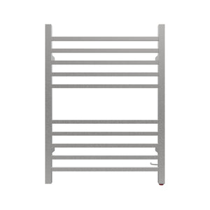 Amba RSWP-B Radiant Square Plug-In Towel Warmer with 10 Straight Bars, Brushed Finish