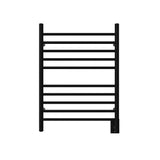 Amba RWH-SMB Radiant Hardwired Towel Warmer with 10 Straight Bars, Matte Black