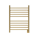 Amba RWH-SSB Radiant Hardwired Towel Warmer with 10 Straight Bars, Satin Brass