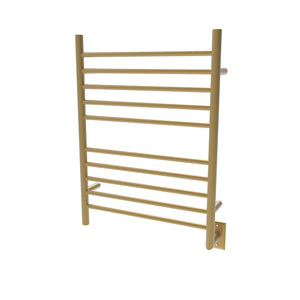 Amba RWH-SSB Radiant Hardwired Towel Warmer with 10 Straight Bars, Satin Brass