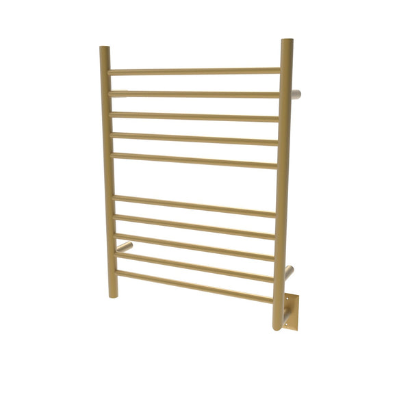 Amba RWH-SSB Radiant Hardwired Towel Warmer with 10 Straight Bars, Satin Brass