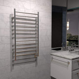 Amba RWHL-SB Radiant Large Hardwired Straight Towel Warmer with 12 Straight Bars, Brushed Finish