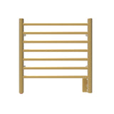 Amba RWHS-SSB Radiant Small Hardwired Towel Warmer with 7 Straight Bars, Satin Brass Finish