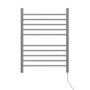 Amba RWP-SB Radiant Plug-in Straight Towel Warmer with 10 Straight Bars, Brushed Finish