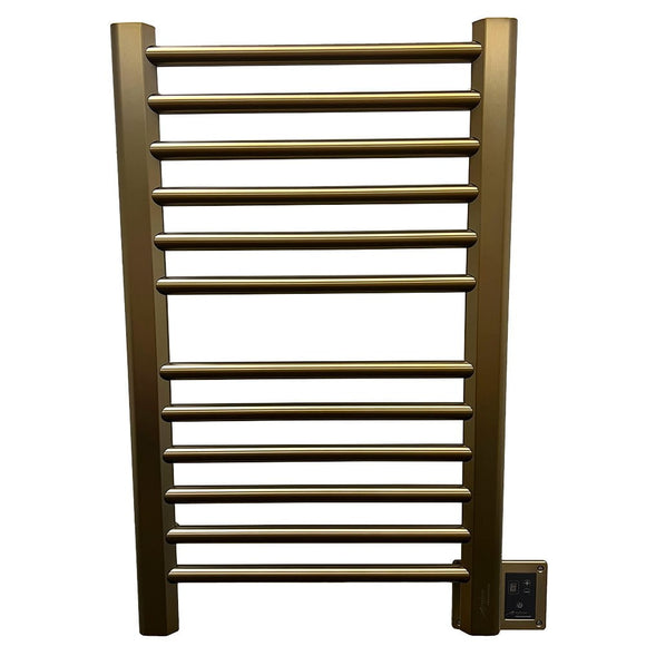 Amba Sirio S2133BB Dual-Purpose Towel Warmer and Radiator with 12 Bars in Brushed Bronze Finish