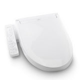 TOTO SW3074#01 Washlet C2 Electronic Bidet Toilet Seat with PREMIST and EWATER+ Wand Cleaning, Elongated, Cotton White