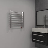 Amba Sirio S-2121 Dual-Purpose Towel Warmer and Radiator in Brushed Finish